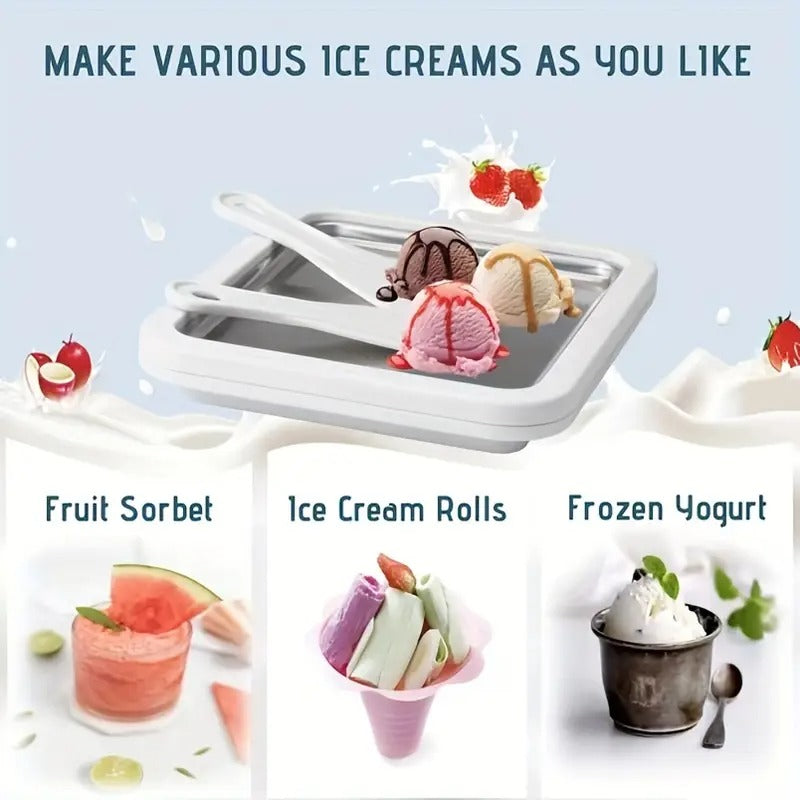 Instant Ice Cream Roller Plate – Make Frozen Yogurt, Sorbet & More