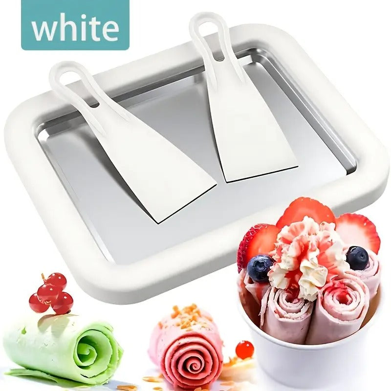 Instant Ice Cream Roller Plate – Make Frozen Yogurt, Sorbet & More