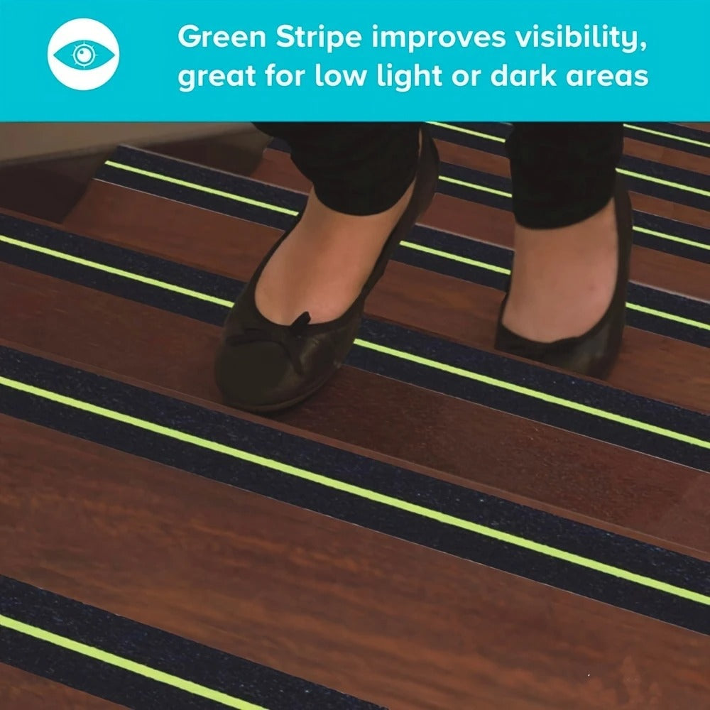 Anti-Slip Safety Grip Tape with High Visibility Glow , Ideal For Stairs & Floors-2 Inch x 5 Meters