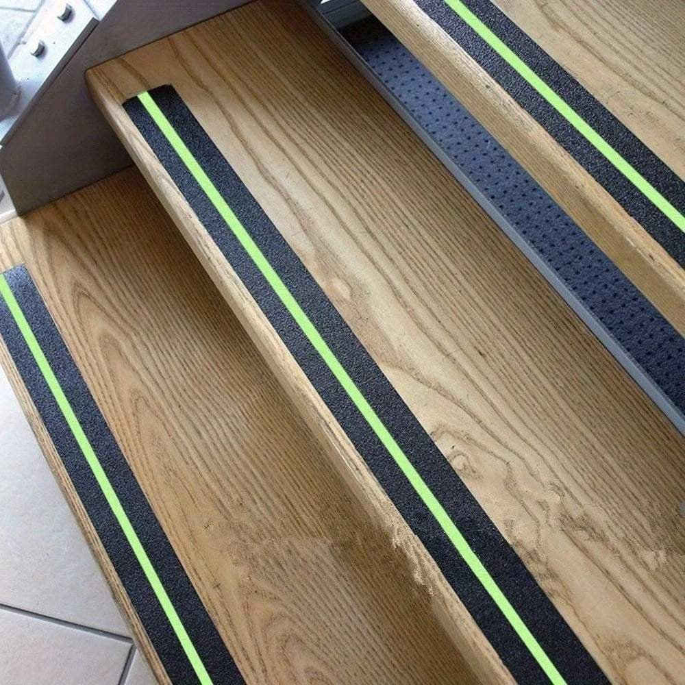 Anti-Slip Safety Grip Tape with High Visibility Glow , Ideal For Stairs & Floors-2 Inch x 5 Meters