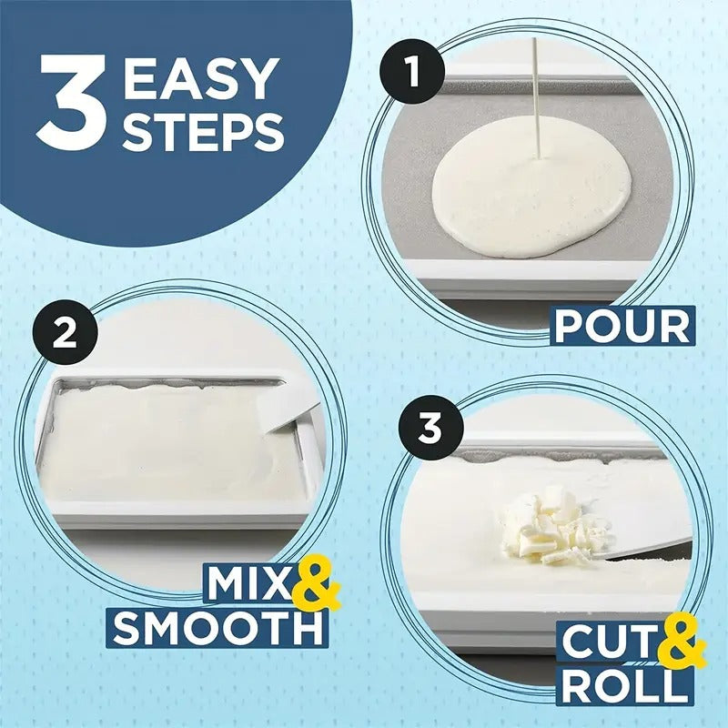 Instant Ice Cream Roller Plate – Make Frozen Yogurt, Sorbet & More