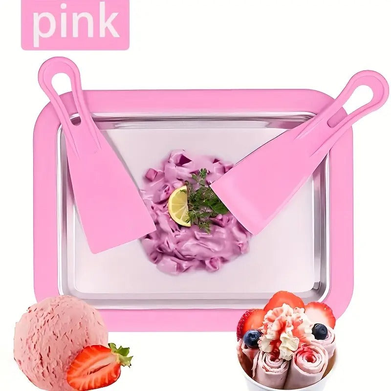 Instant Ice Cream Roller Plate – Make Frozen Yogurt, Sorbet & More